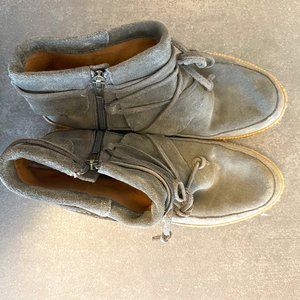 Ugg Dark Grey Flat Ankle Boots